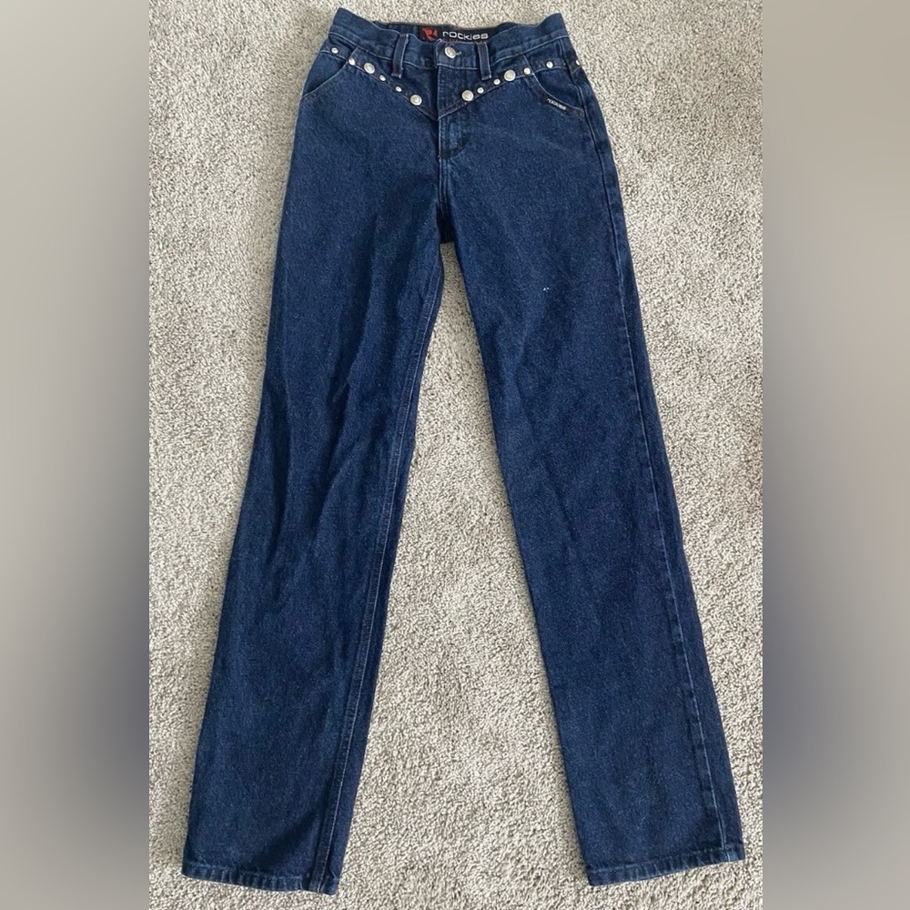 Vtg Rockies Relaxed Long Rise Blue Jeans Women’s Size 3/4 23